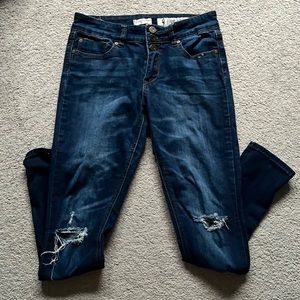 Indigo Rein stretchy ripped knee jeans